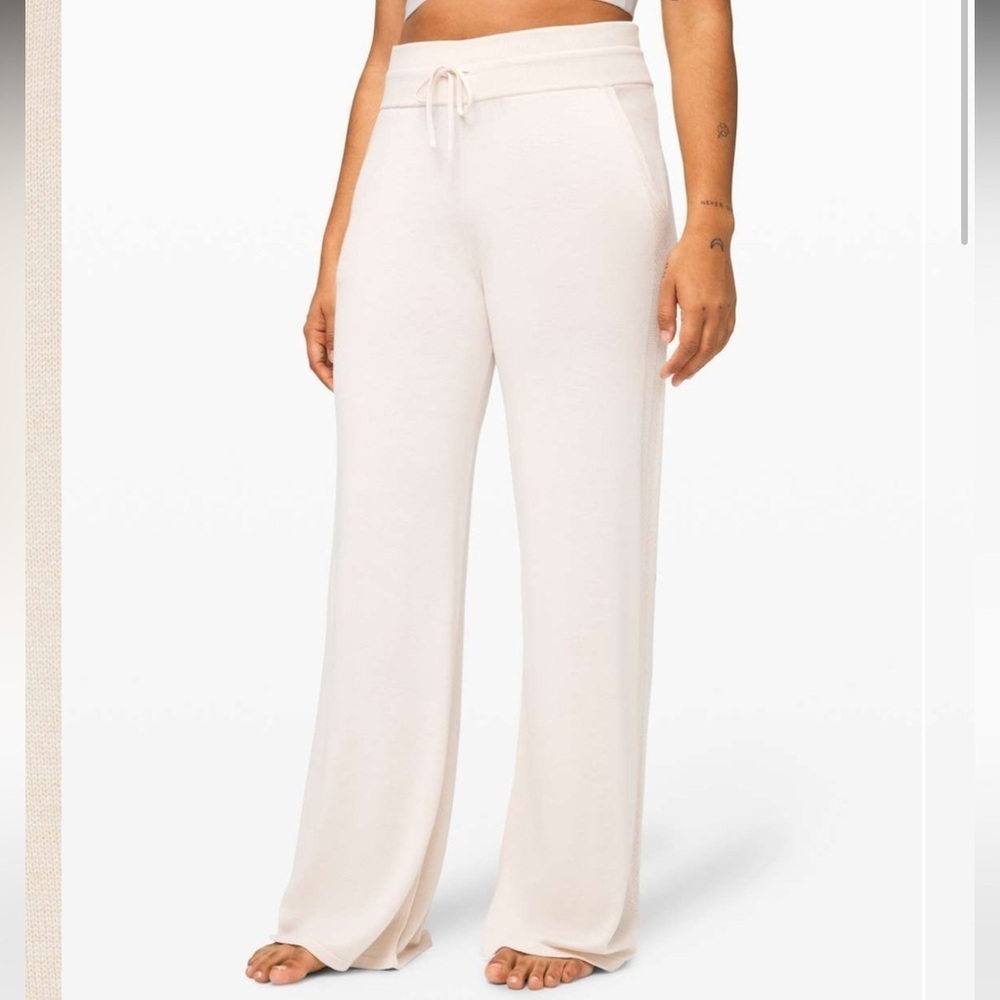 Lululemon In The Comfort Zone Wide Leg Pant cashmere blend Elevated athleisure